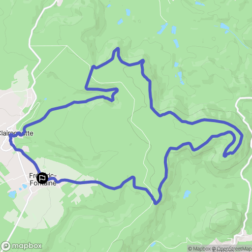 Frédéric-Fontaine : carte du parcours de randonnée - France