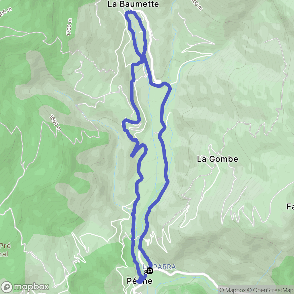 Péone: routekaart voor buitenactiviteiten - France