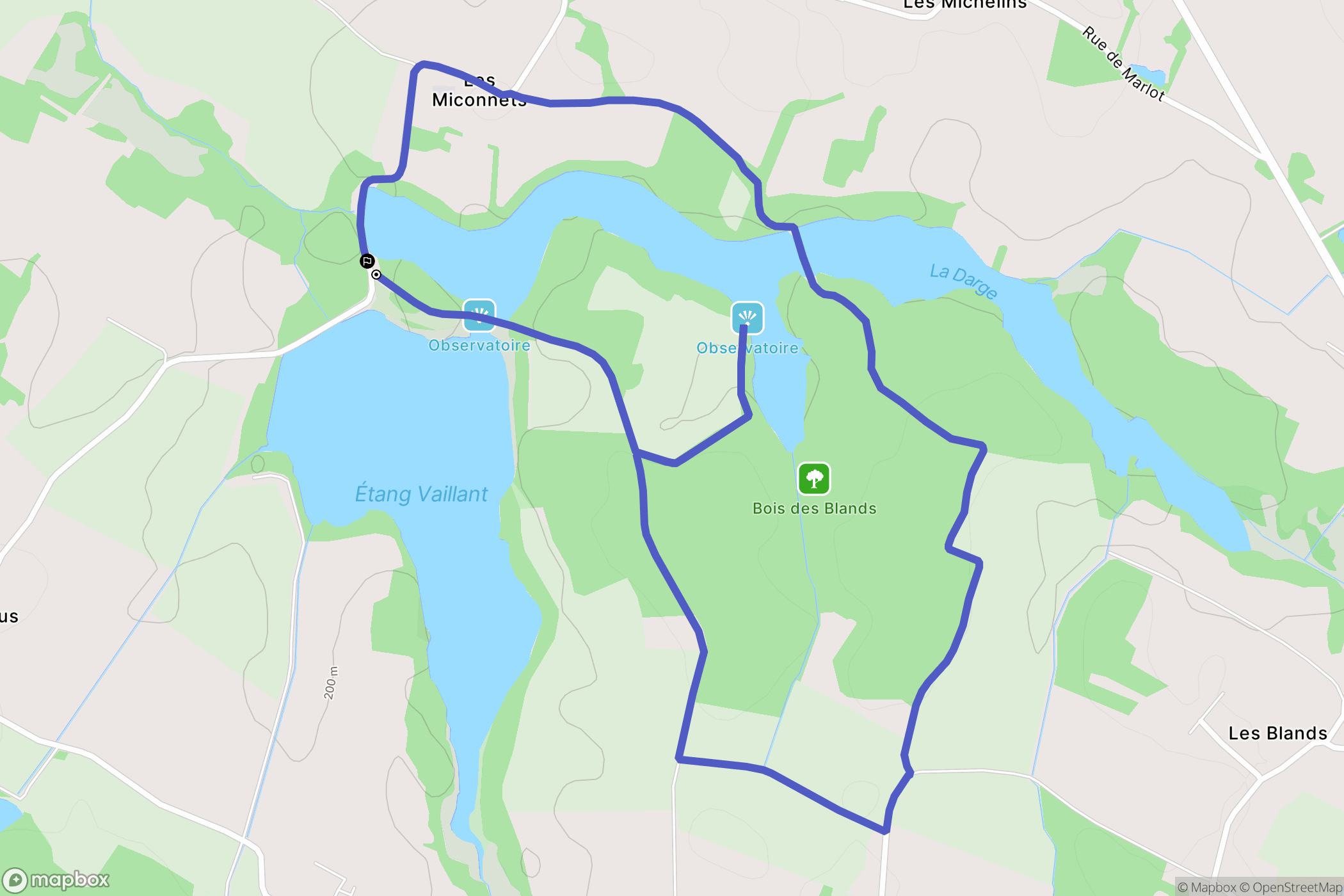 Chapelle-Voland : carte du parcours de randonnée - France