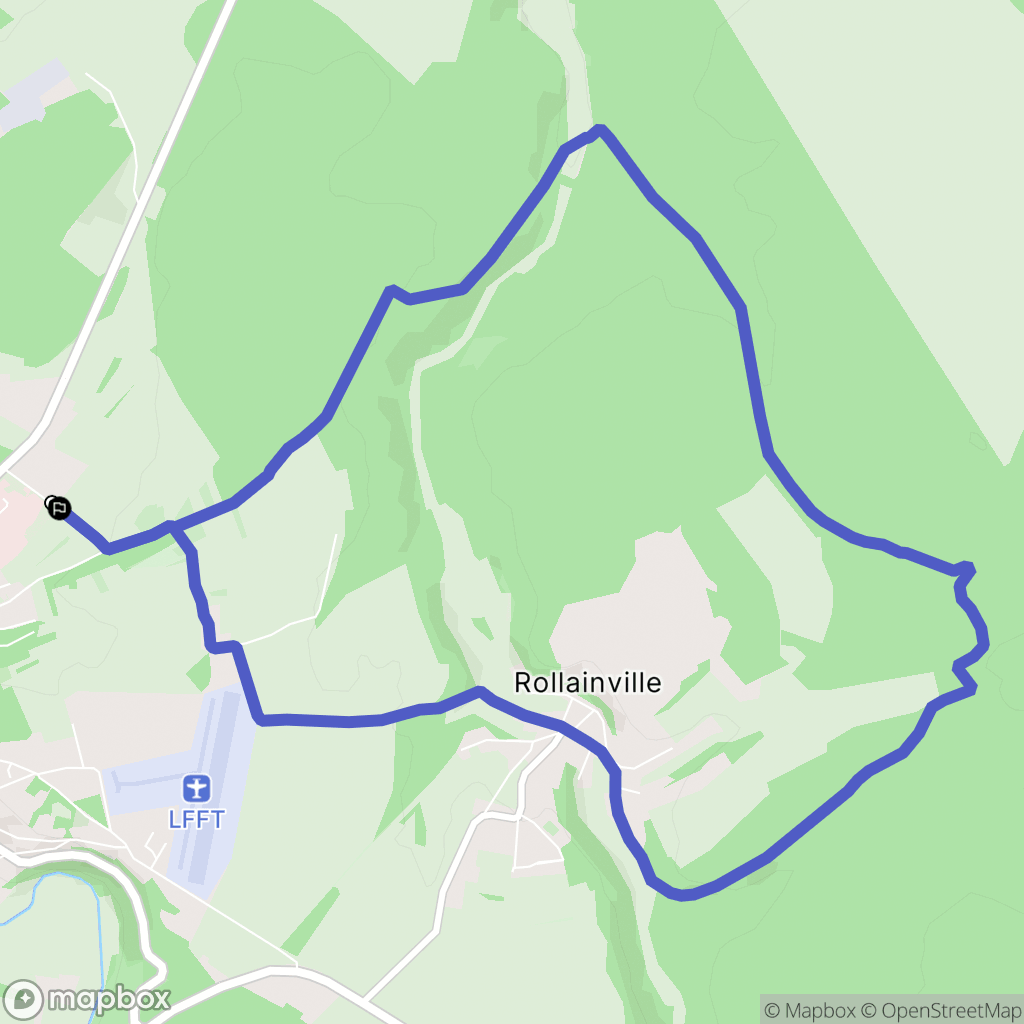 Neufchâteau : carte du parcours de randonnée - France
