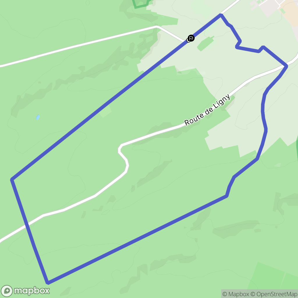 Commercy : carte du parcours de randonnée - France