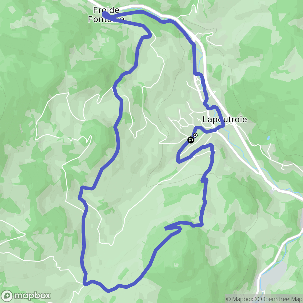 Lapoutroie : carte du parcours de randonnée - France