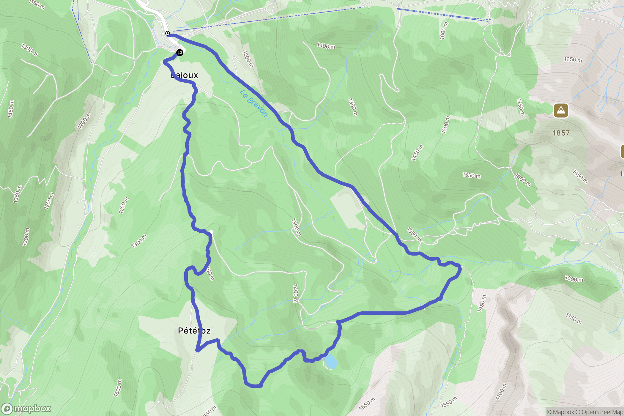 Bellevaux: routekaart voor buitenactiviteiten - France