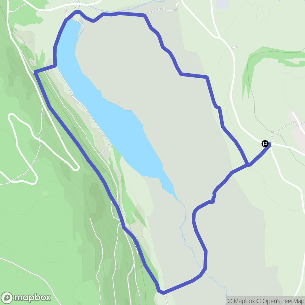 Plateau d'Hauteville : carte du parcours de randonnée - France