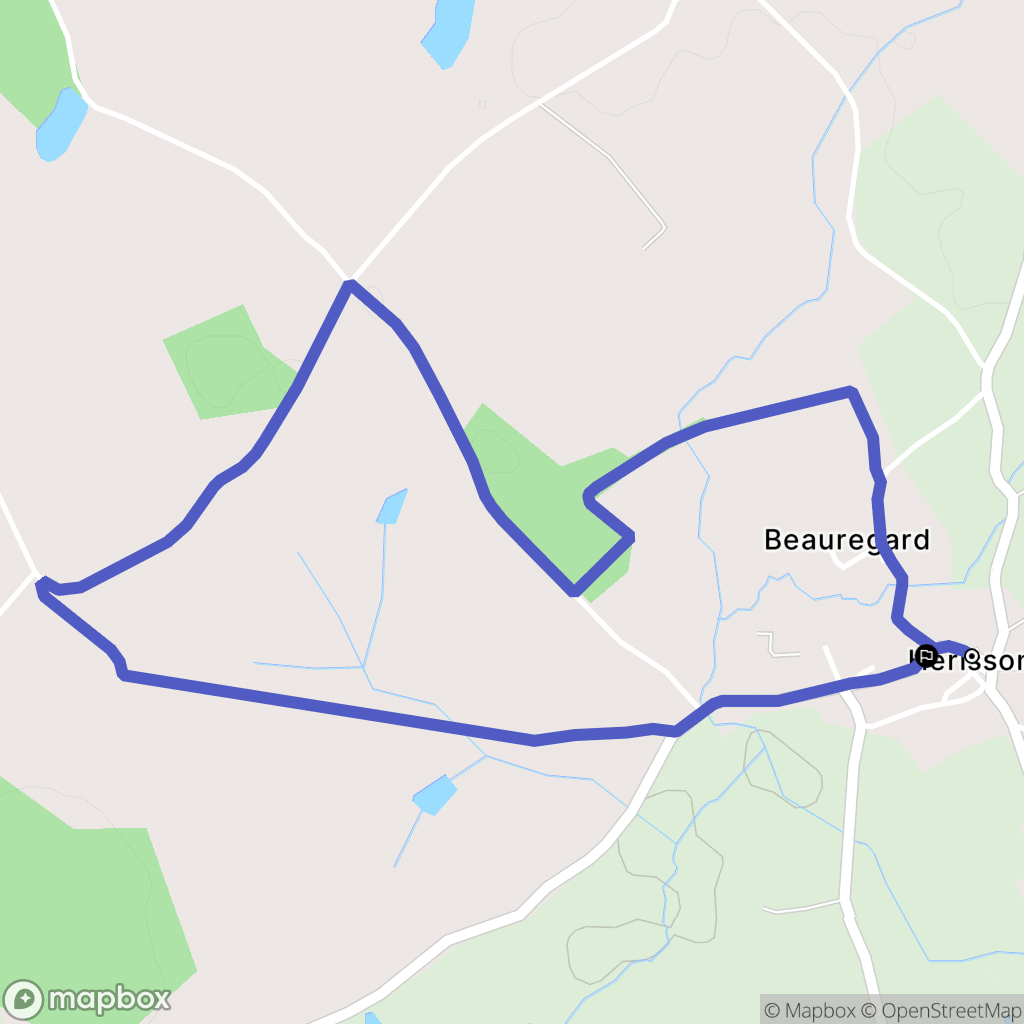 Pougne-Hérisson : carte du parcours de randonnée - France