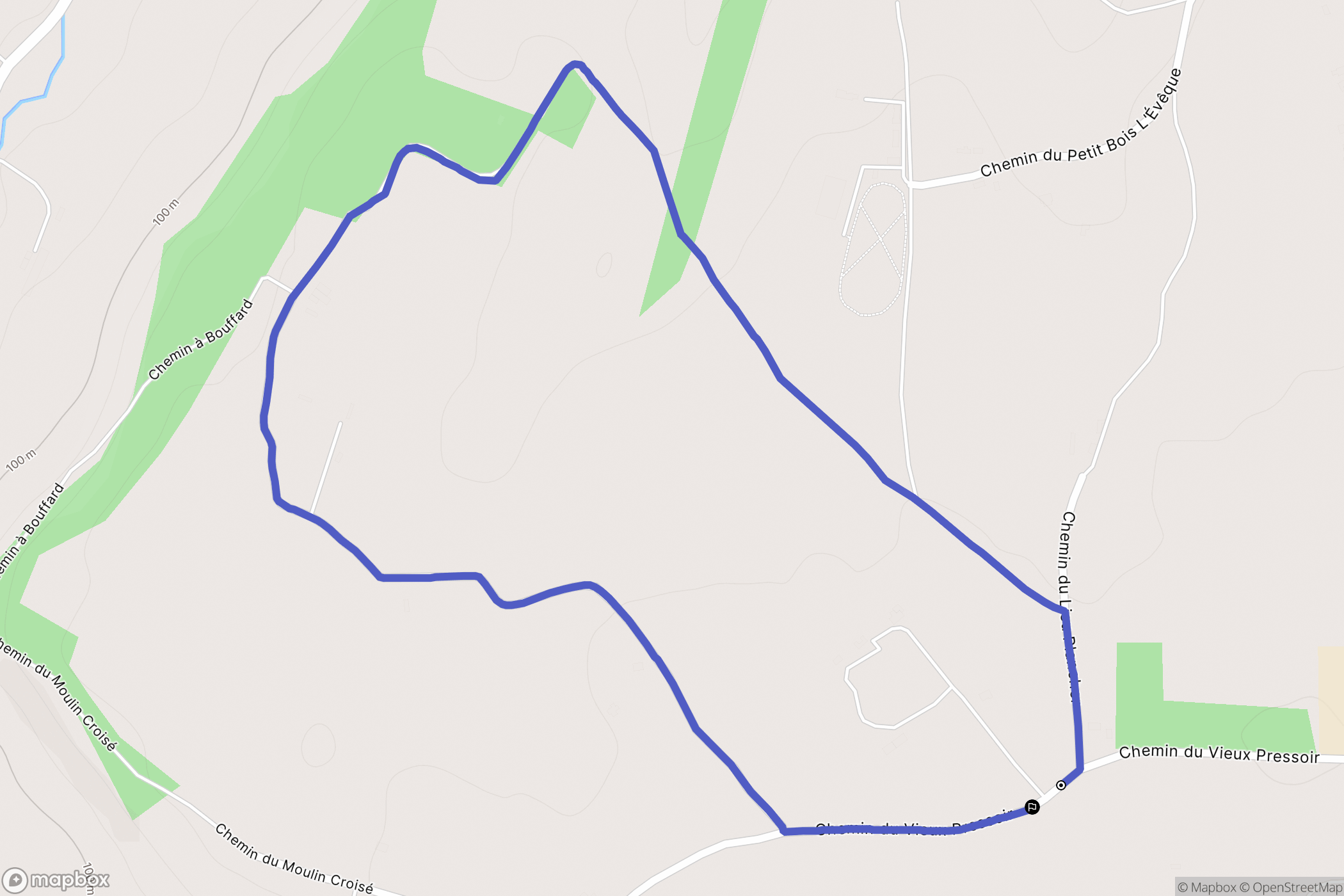 Saint-Désir : carte du parcours de randonnée - France