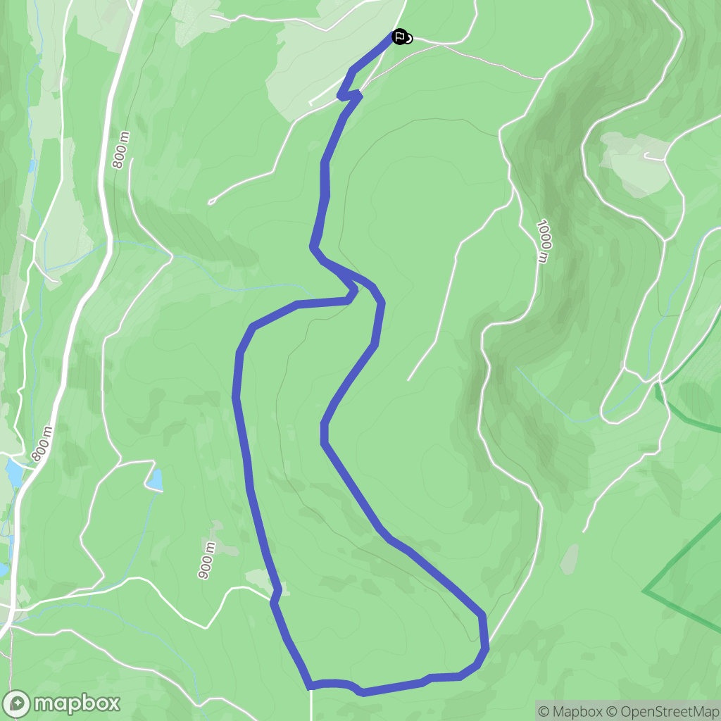 Gerbépal : carte du parcours de randonnée - France