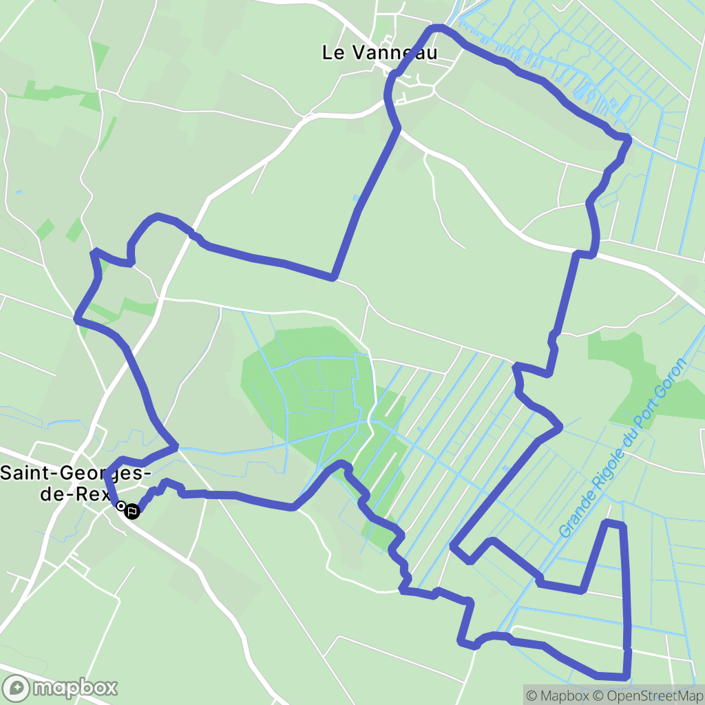 Saint-Georges-de-Rex : carte du parcours de randonnée - France