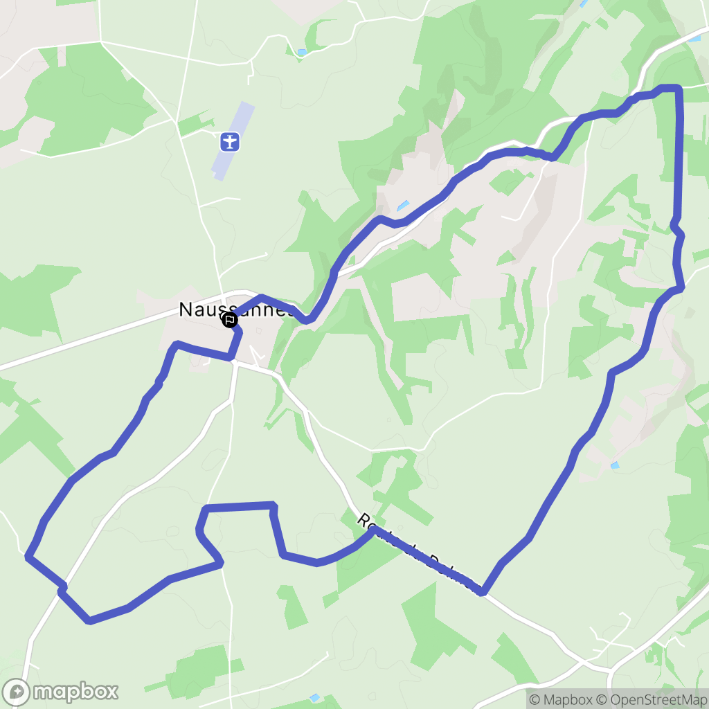 Naussannes : carte du parcours de randonnée - France