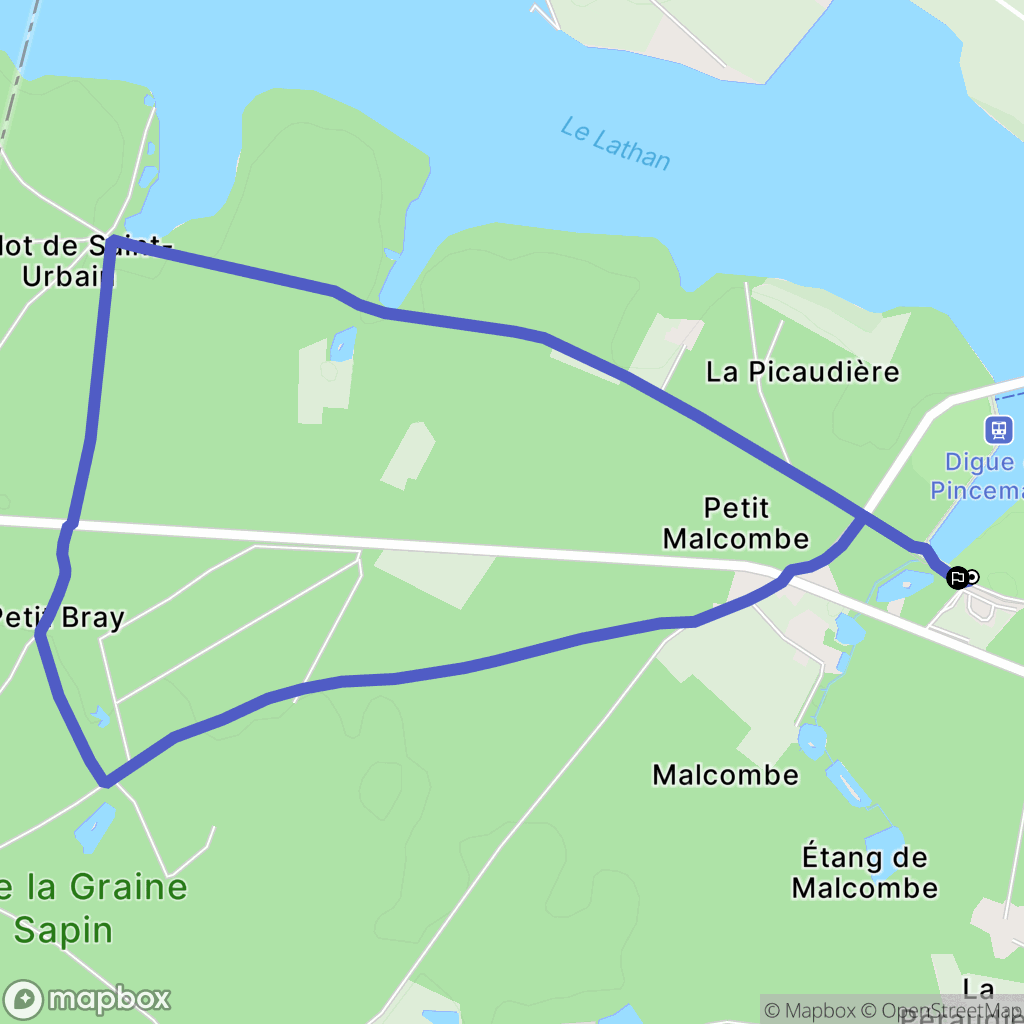 Rillé : carte du parcours de randonnée - France