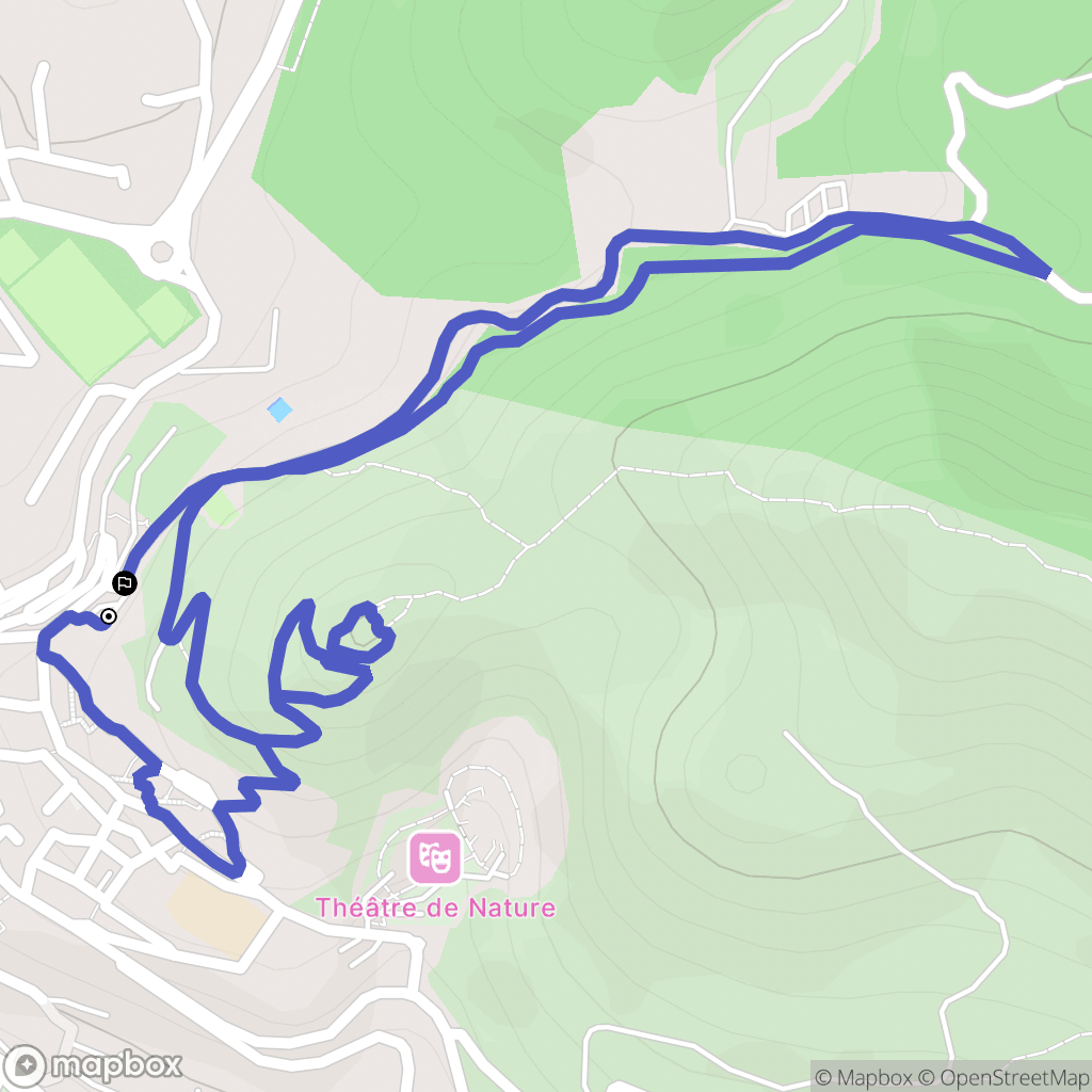 Allauch : carte du parcours de randonnée - France
