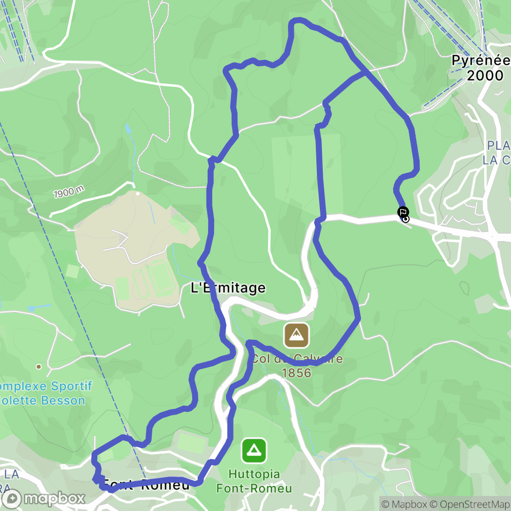 Bolquère: routekaart voor buitenactiviteiten - France