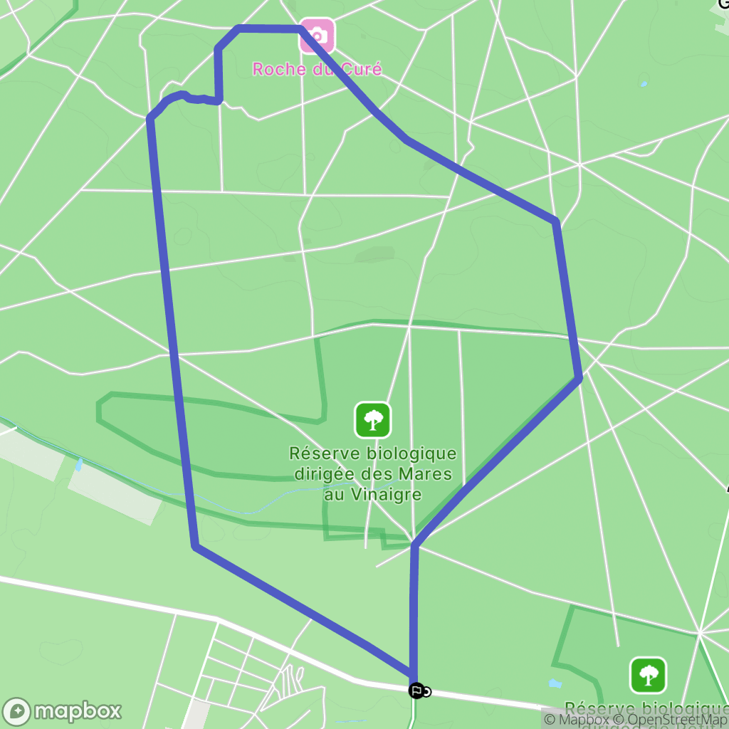 Saint-Léger-en-Yvelines : carte du parcours de randonnée - France