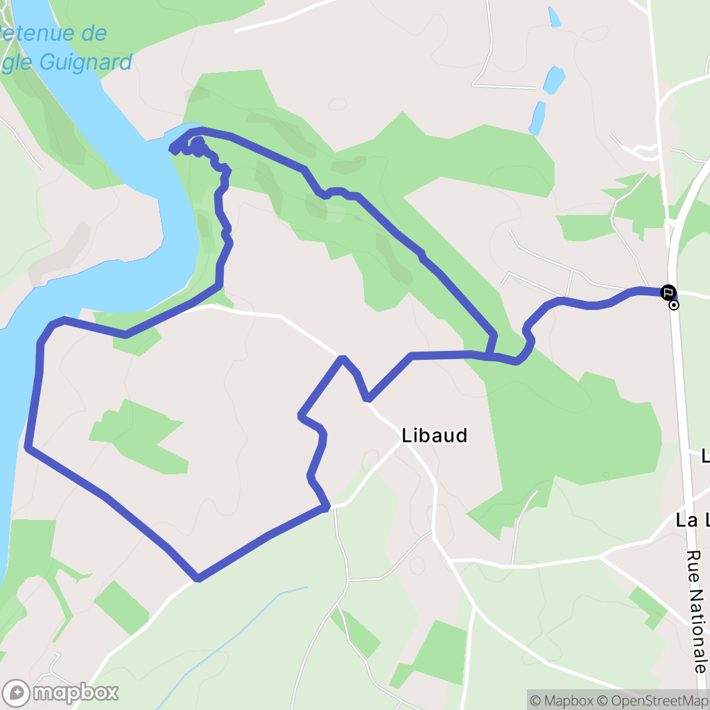 Chantonnay : carte du parcours de randonnée - France