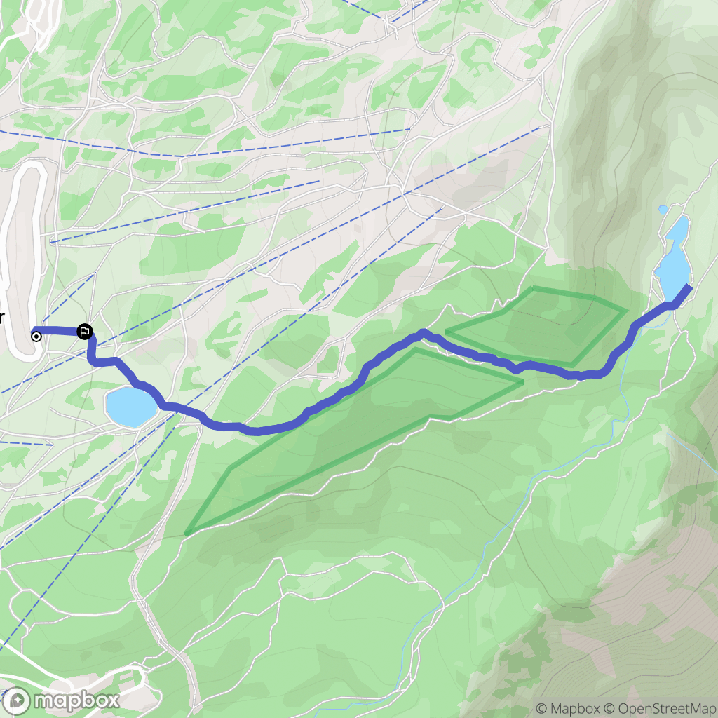 Chamrousse : carte du parcours de randonnée - France