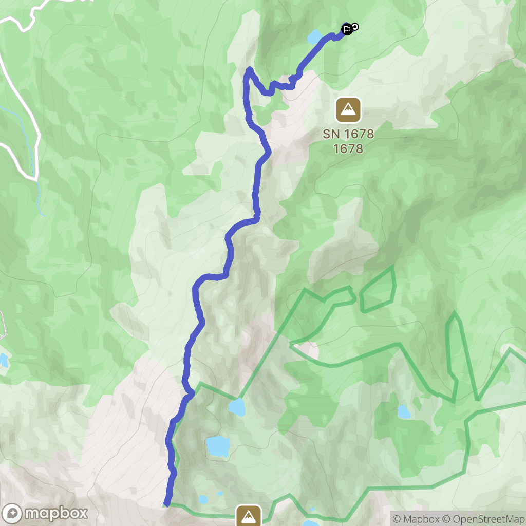 Montferrier : carte du parcours de randonnée - France