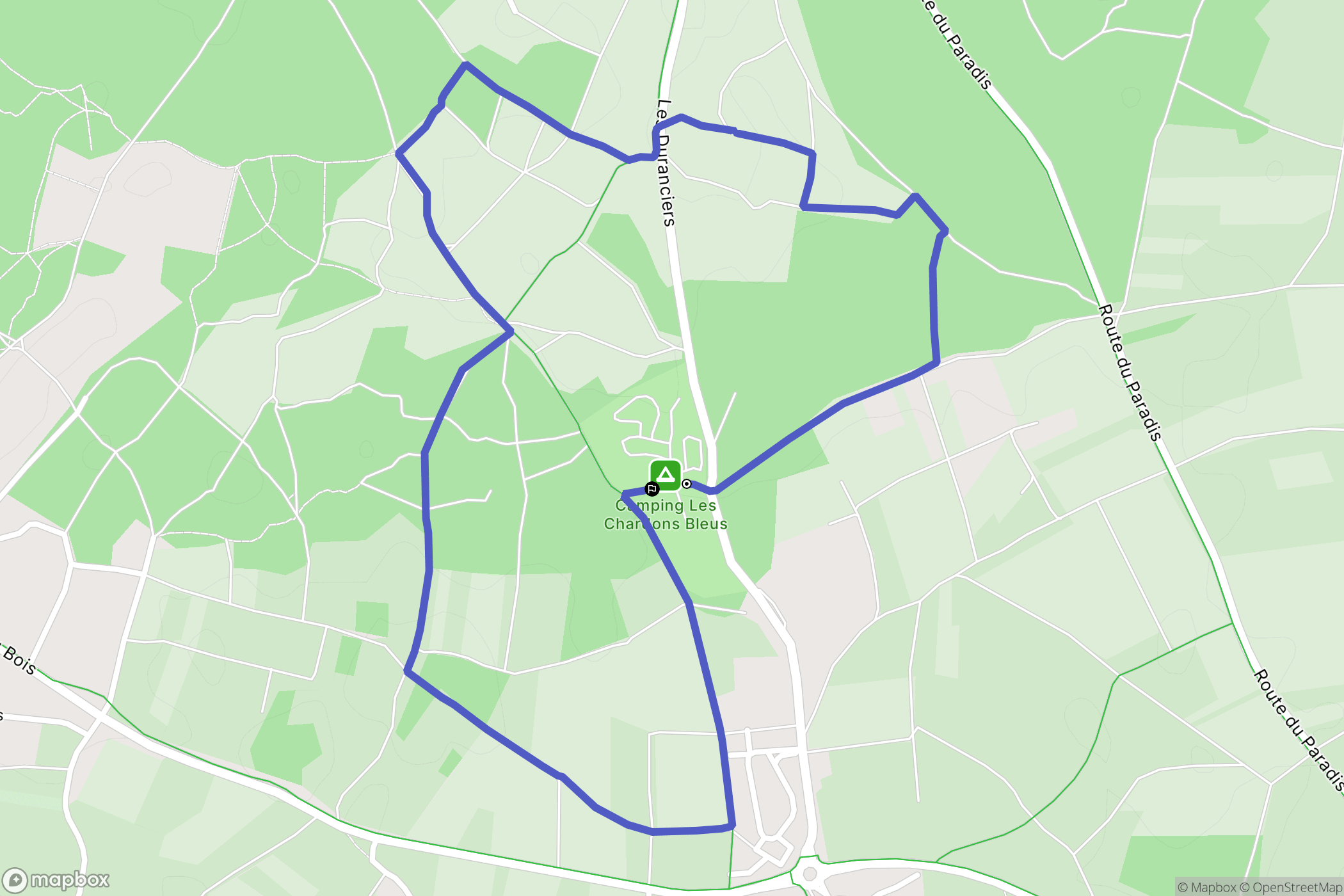 Sainte-Marie-de-Ré : carte du parcours de randonnée - France