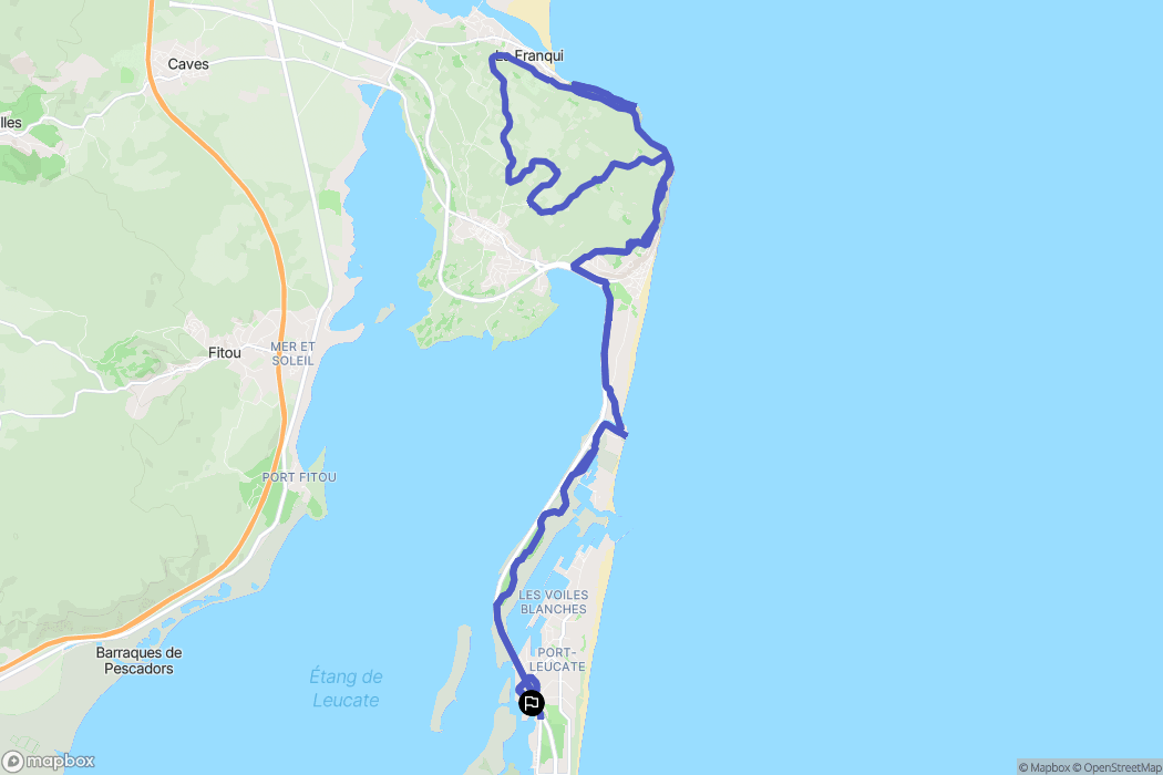 Port Lecat : carte du parcours de randonnée - France