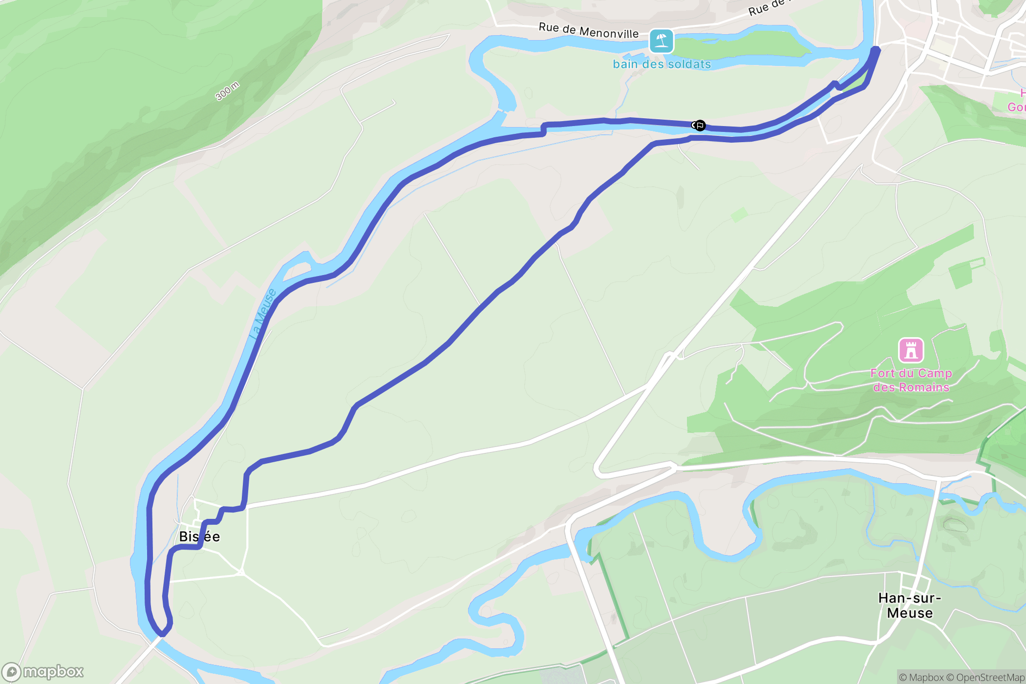 Saint-Mihiel : carte du parcours de randonnée - France