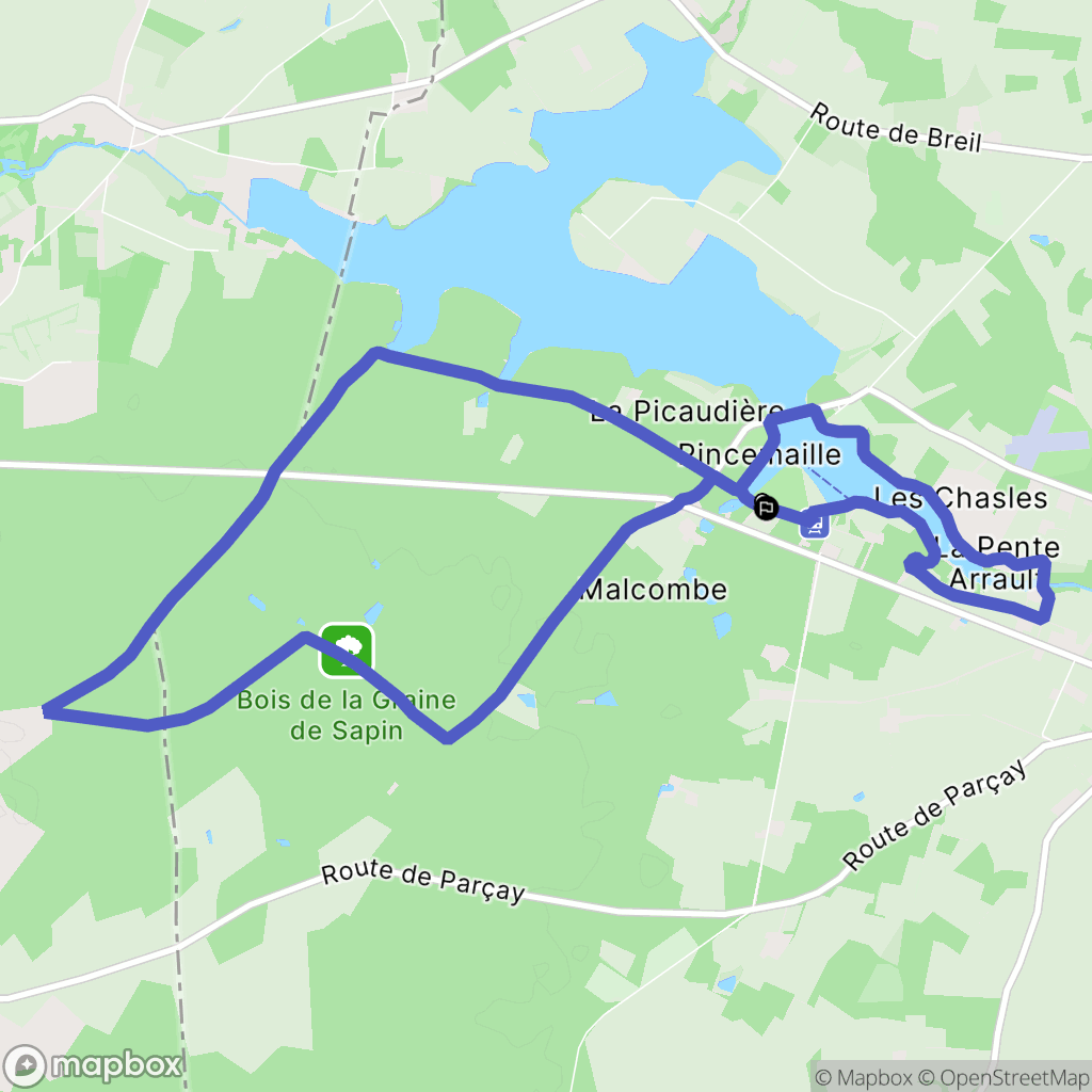 Rillé : carte du parcours de randonnée - France