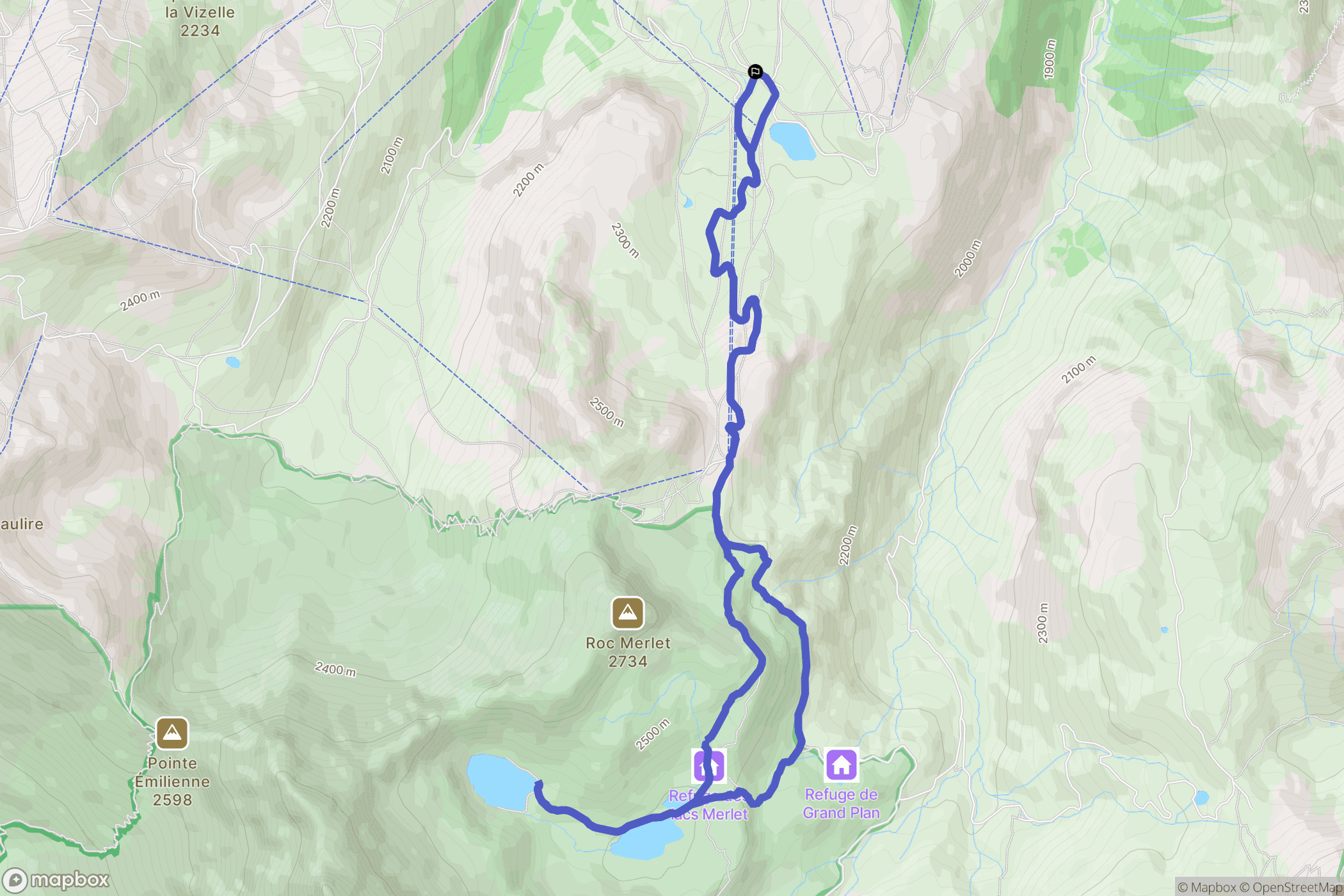 Courchevel: routekaart voor buitenactiviteiten - France