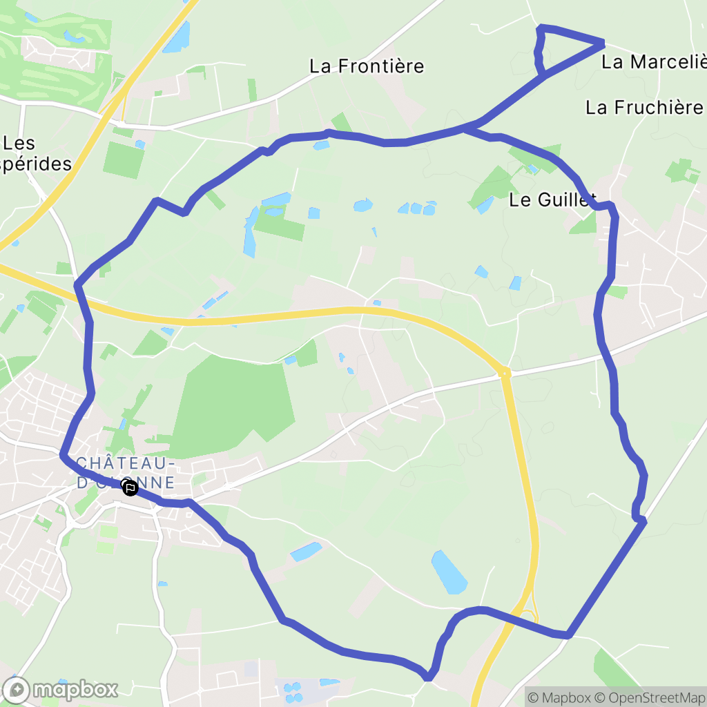 Les Sables-d'Olonne : carte du parcours de randonnée - France