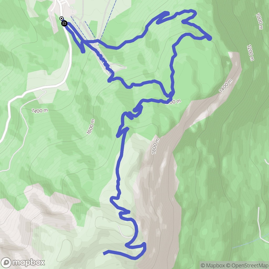 Nancy-sur-Cluses : carte du parcours de randonnée - France