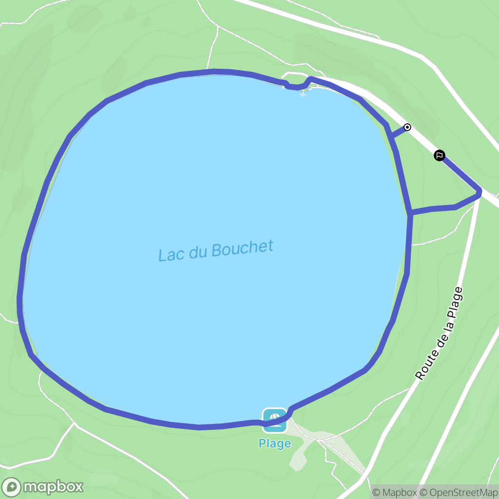Cayres : carte du parcours de randonnée - France