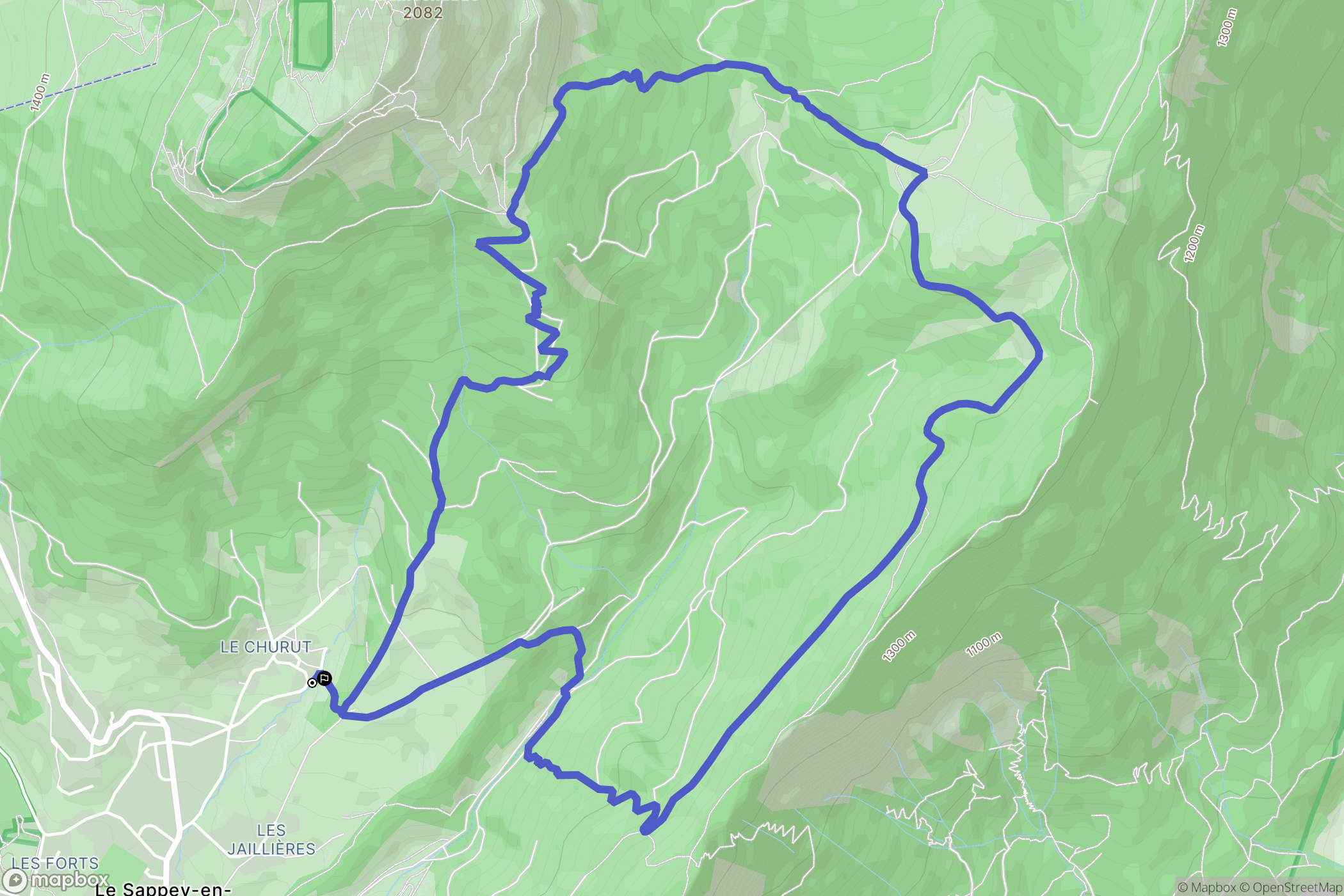 Le Sappey-en-Chartreuse: routekaart voor buitenactiviteiten - France