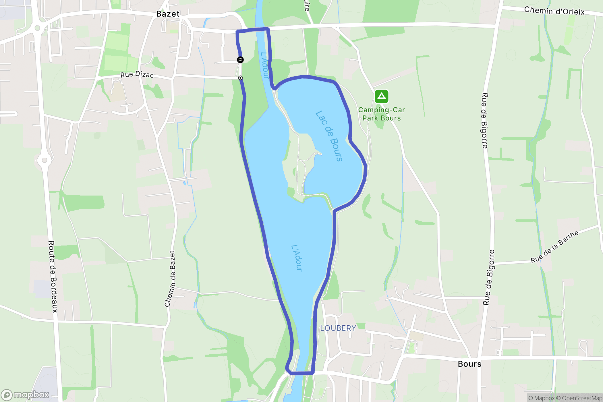Bazet: routekaart voor buitenactiviteiten - France