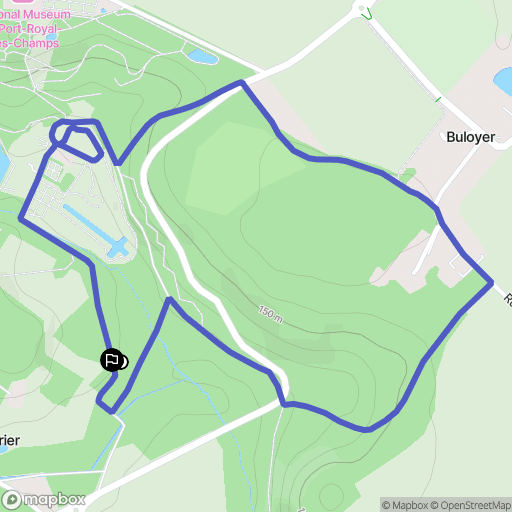 Saint-Lambert : carte du parcours de randonnée - France