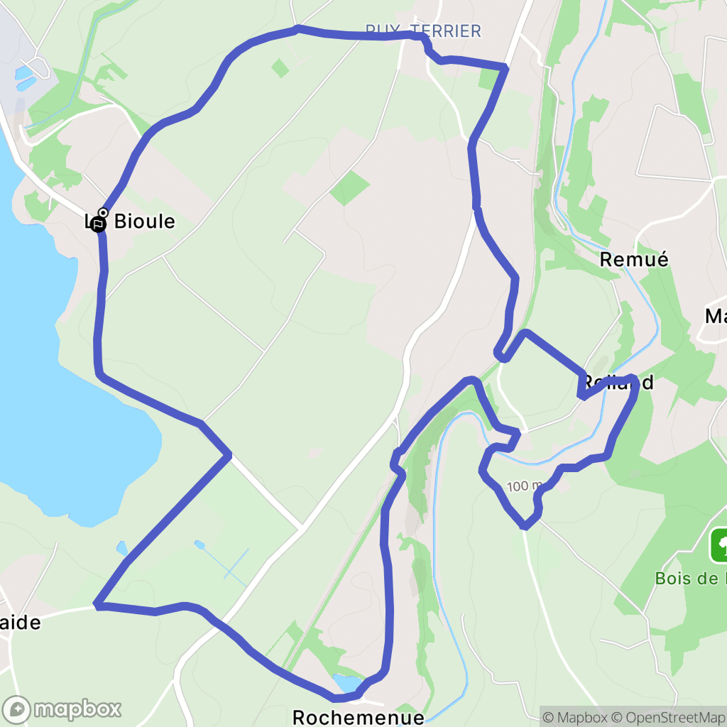Saint-Loup-Lamairé : carte du parcours de randonnée - France