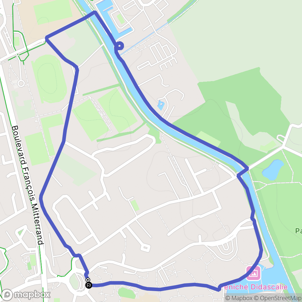 Ramonville-Saint-Agne : carte du parcours de randonnée - France