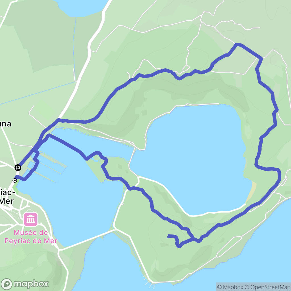 Peyriac-de-Mer : carte du parcours de randonnée - France