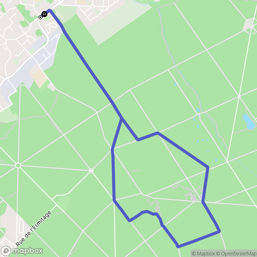 Draveil : carte du parcours de randonnée - France