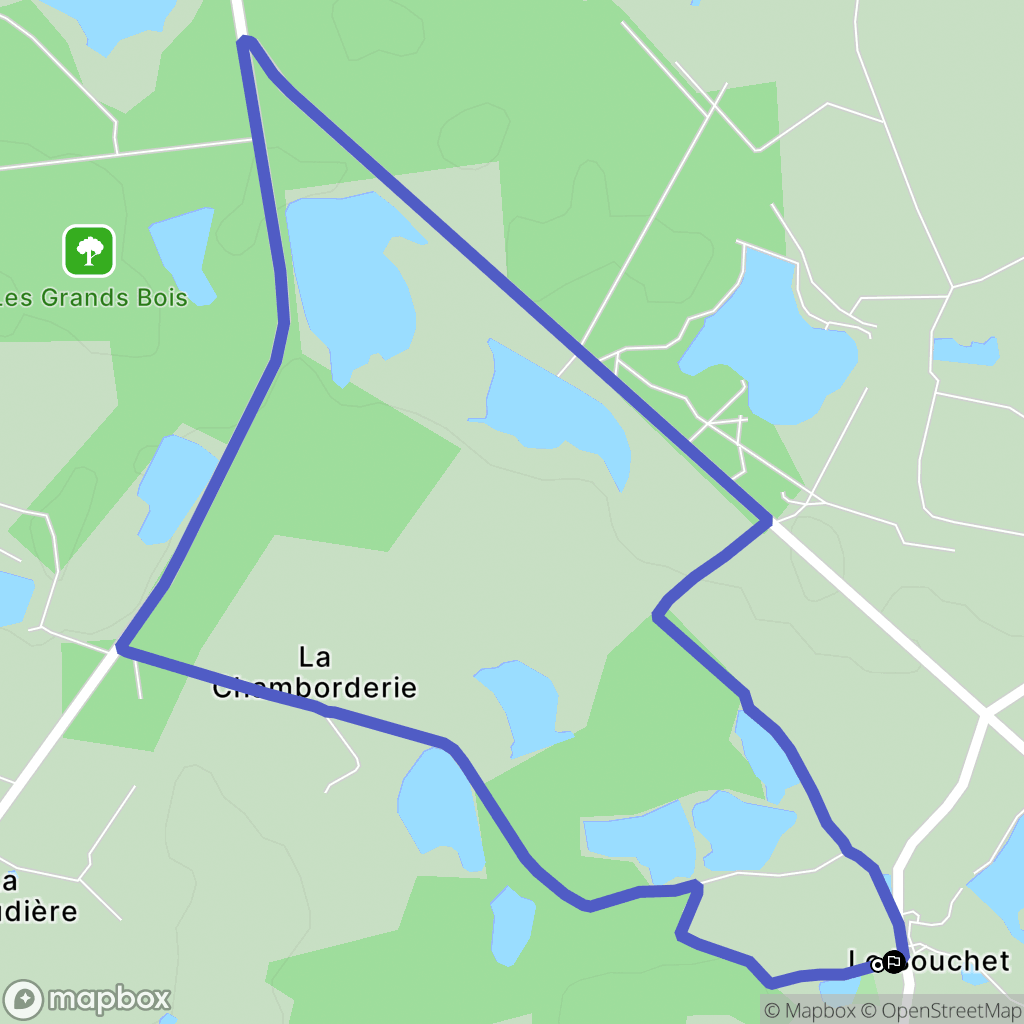 Rosnay : carte du parcours de randonnée - France