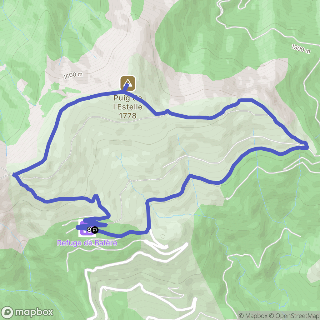 Corsavy : carte du parcours de randonnée - France