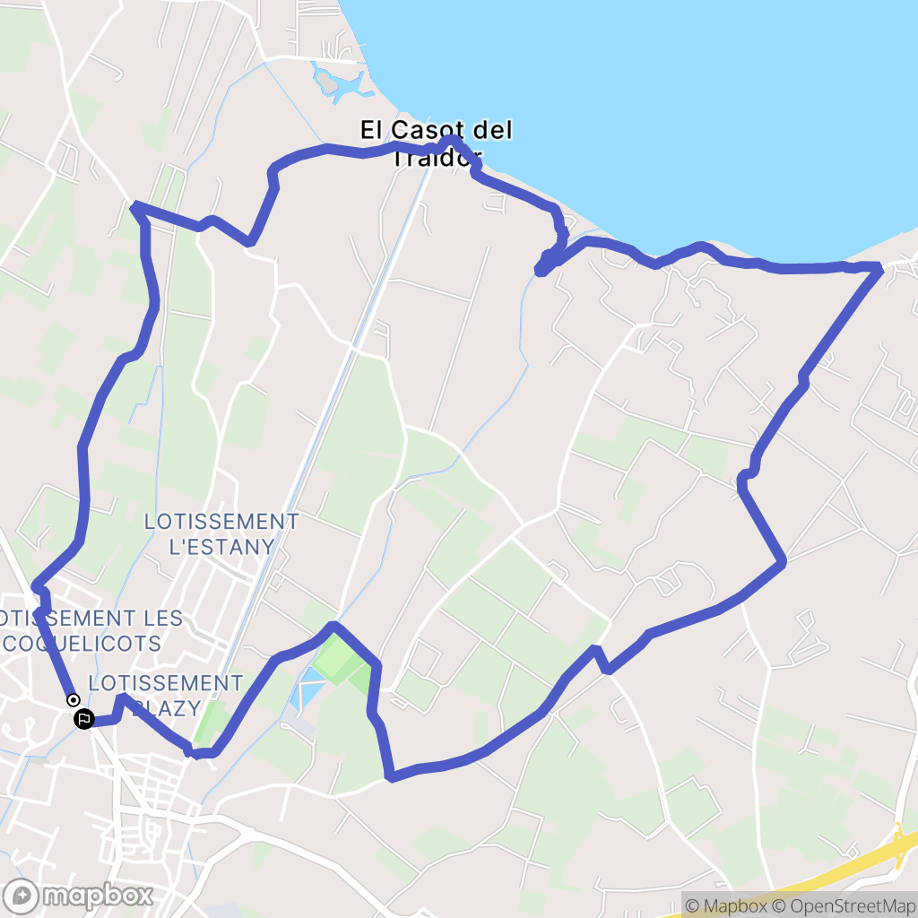 Saint-Hippolyte : carte du parcours de randonnée - France