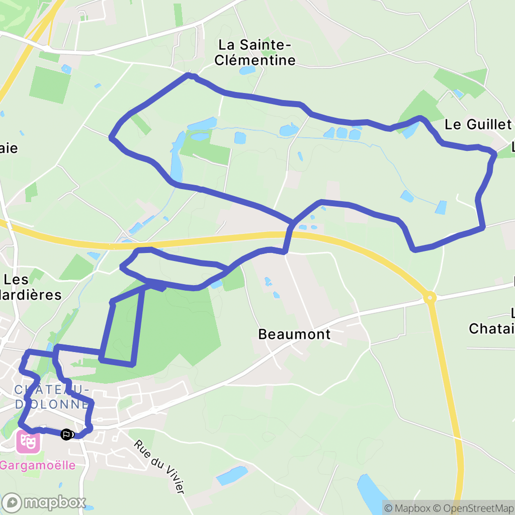 Les Sables-d'Olonne : carte du parcours de randonnée - France