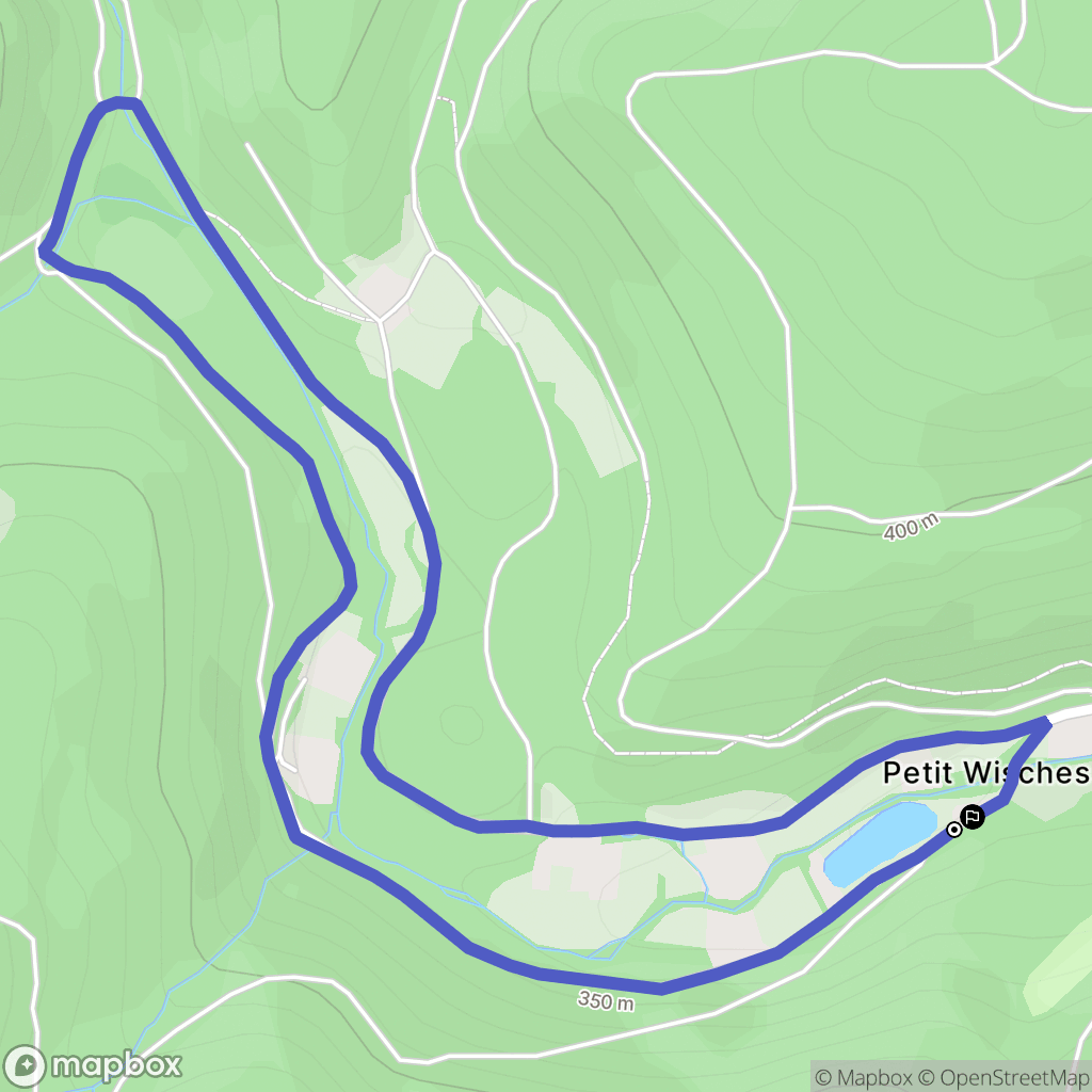 Wisches : carte du parcours de randonnée - France