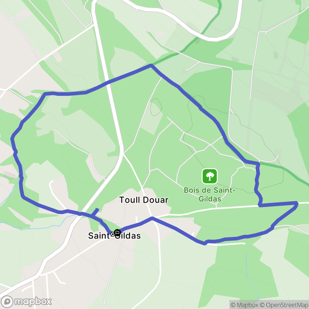 Cast : carte du parcours de randonnée - France