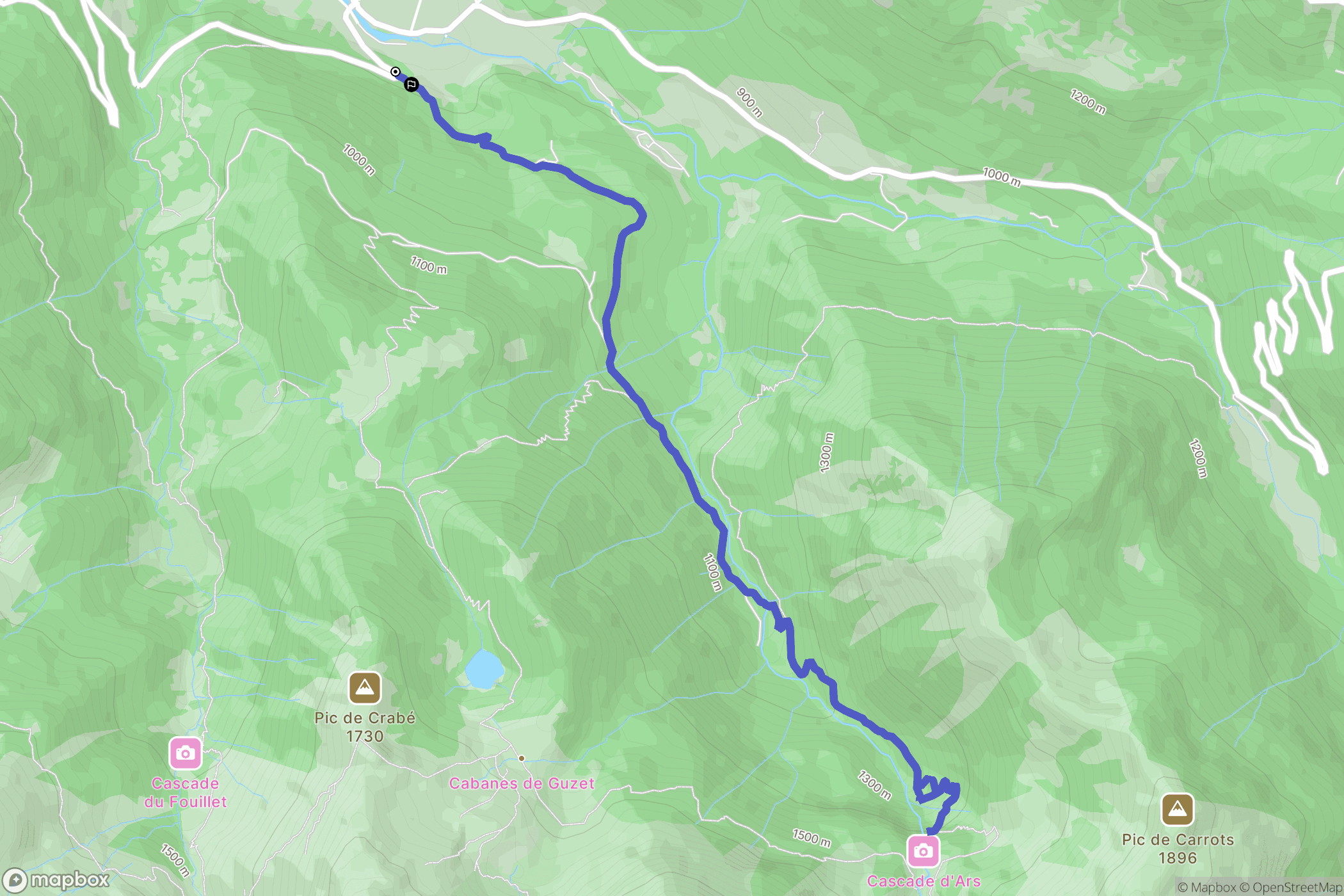 Aulus-les-Bains: routekaart voor buitenactiviteiten - France