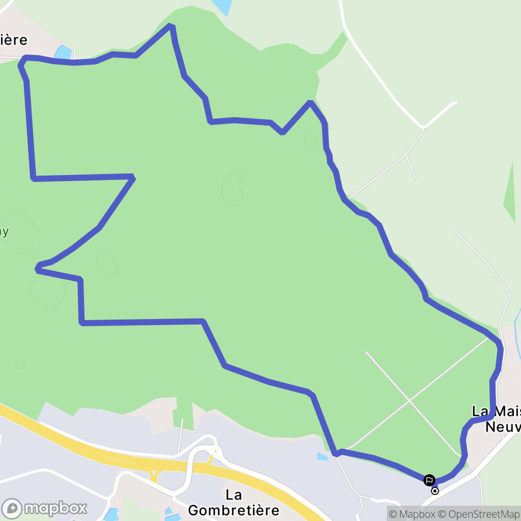 Aizenay : carte du parcours de randonnée - France