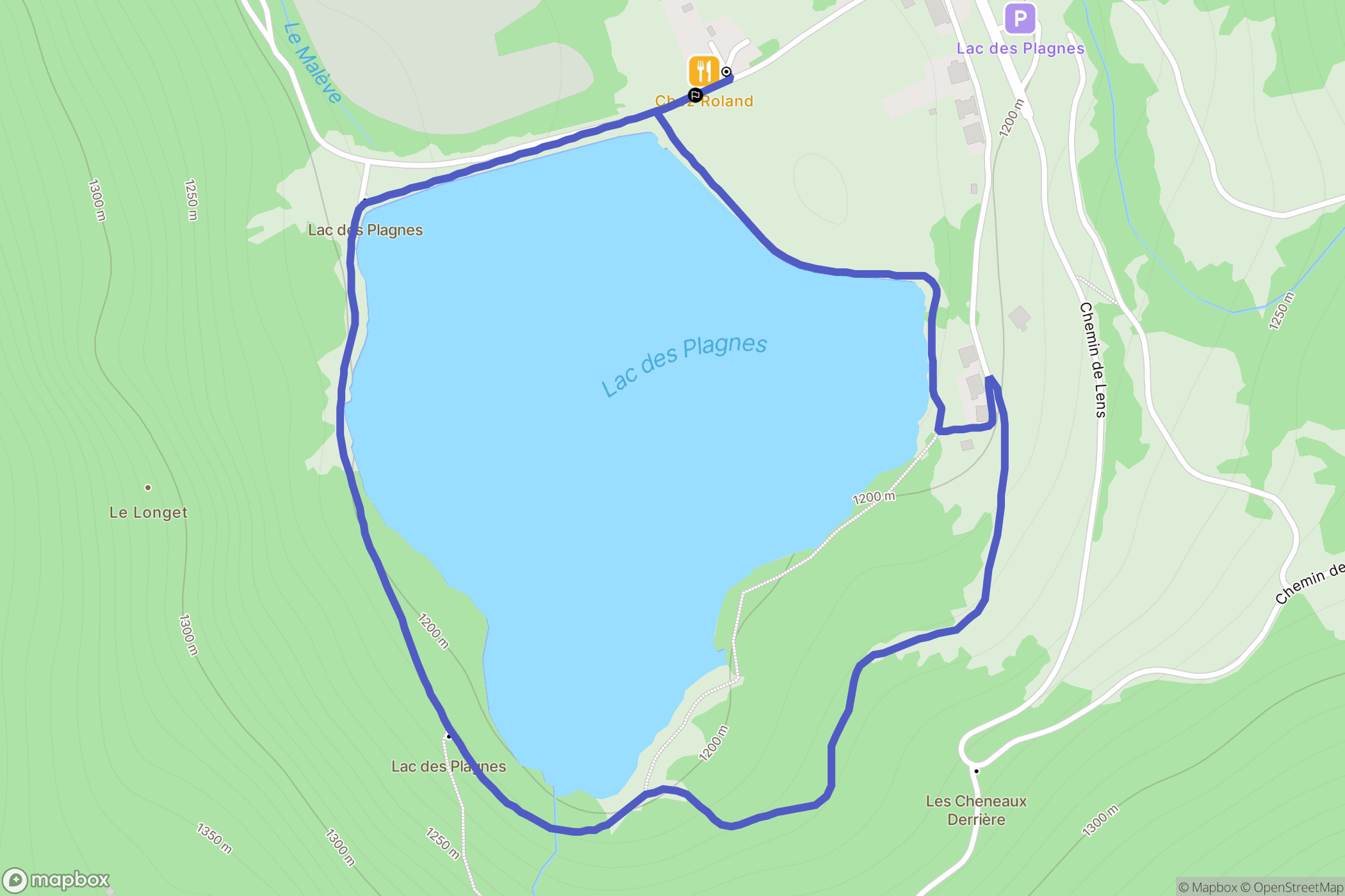 Les Plagnes: routekaart voor buitenactiviteiten - France