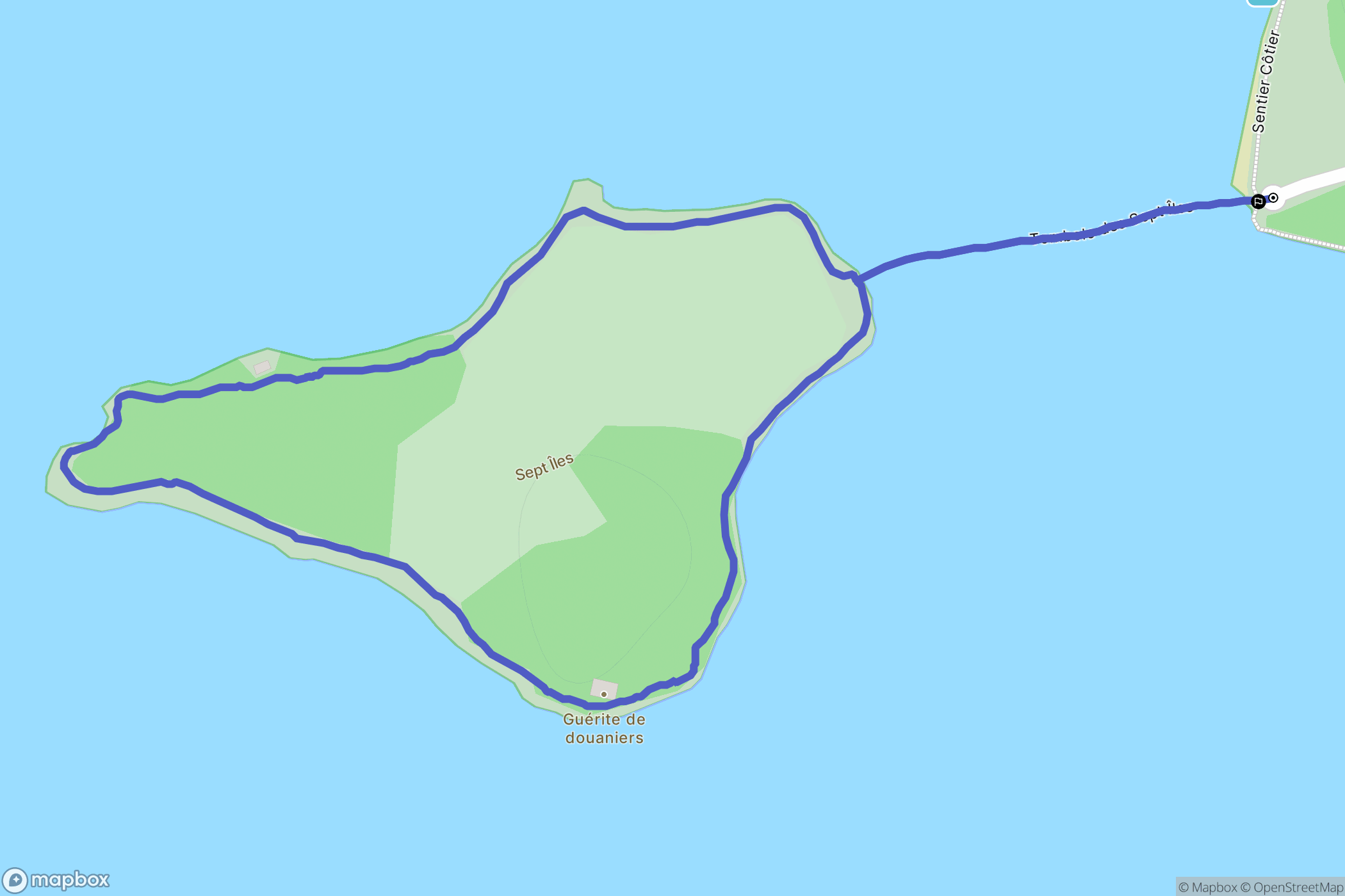 Baden : carte du parcours de randonnée - France