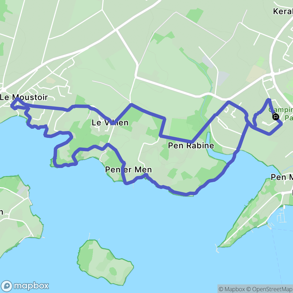 Rosclédan : carte du parcours de randonnée - France