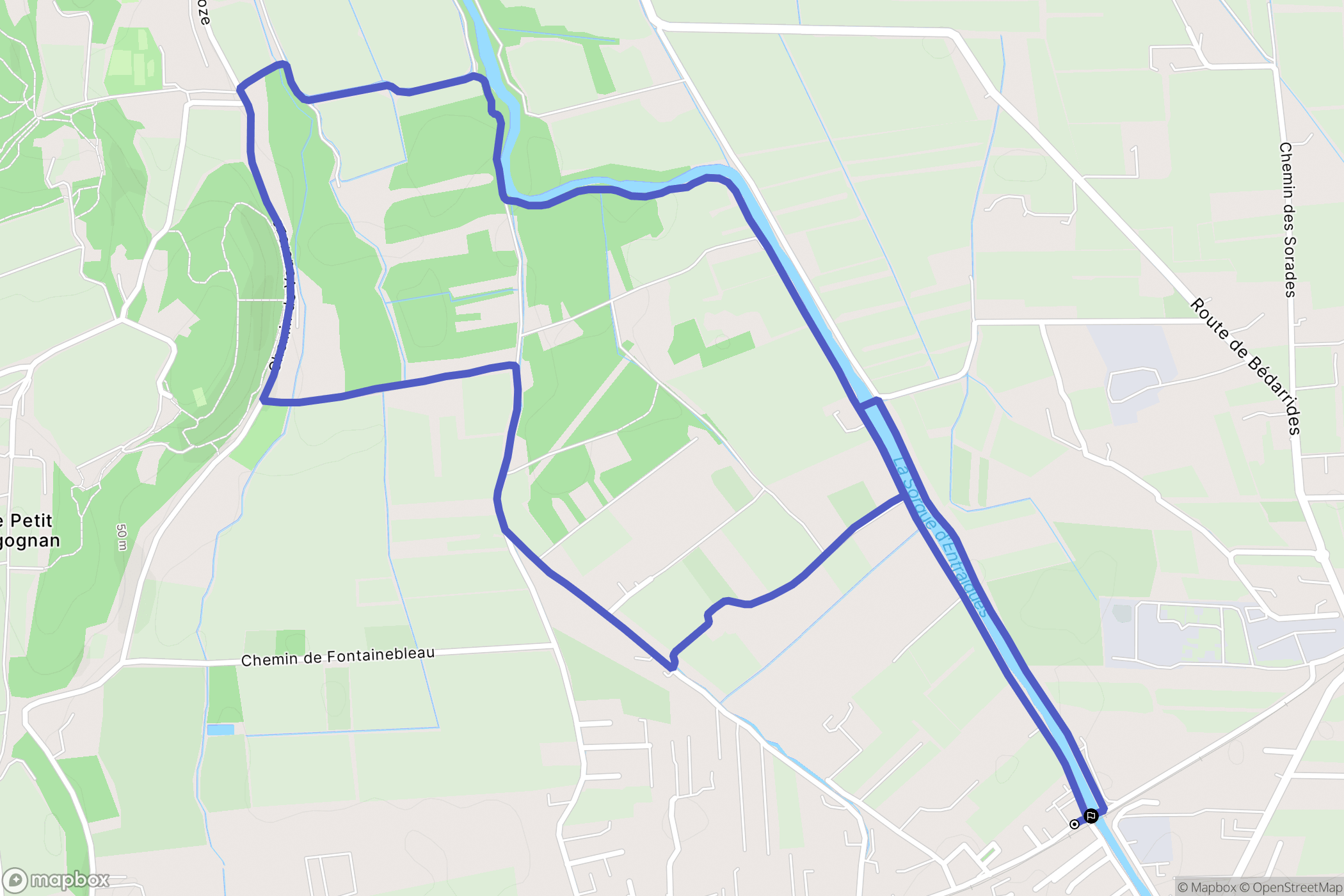 Entraigues-sur-la-Sorgue: routekaart voor buitenactiviteiten - France