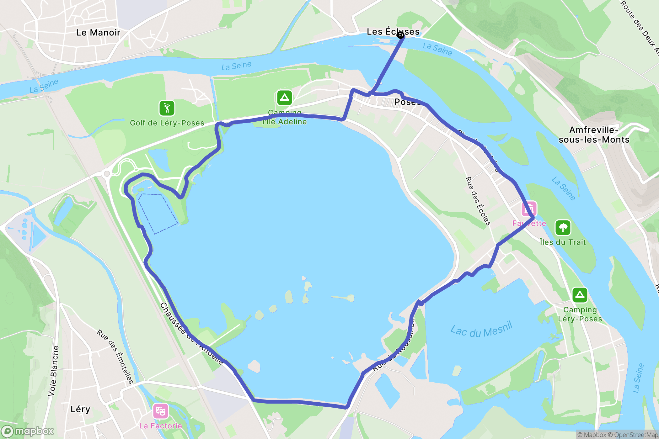 Amfreville-sous-les-Monts: routekaart voor buitenactiviteiten - France