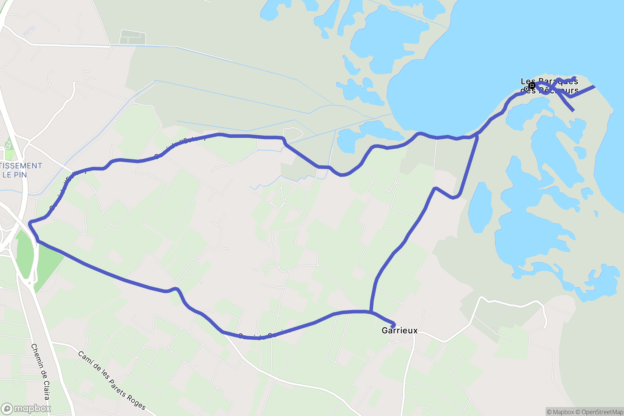 Salses-le-Château : carte du parcours de randonnée - France