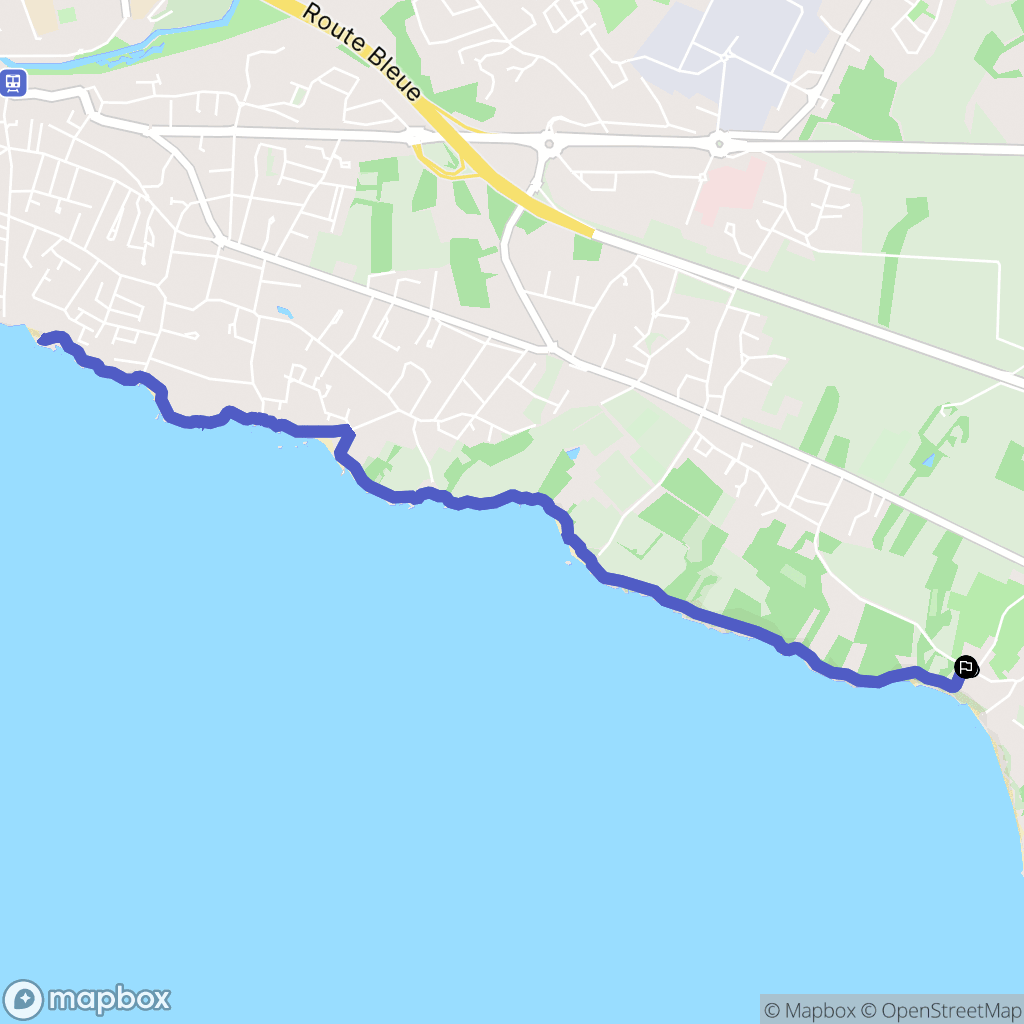 Pornic : carte du parcours de randonnée - France